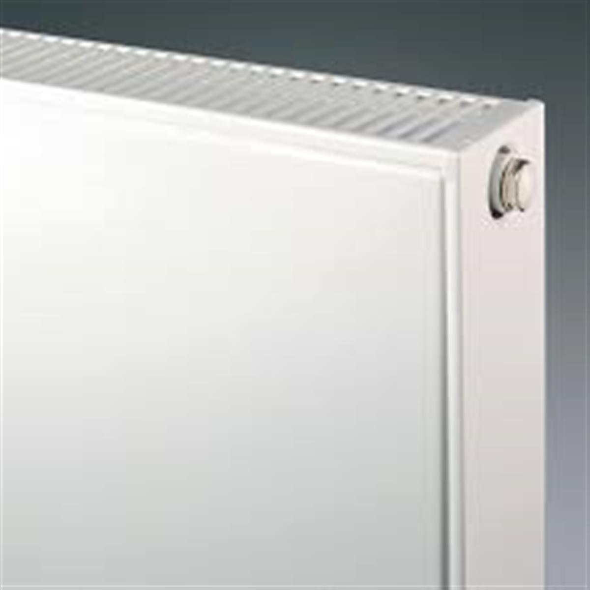 Henrad Alto Plan 22 HxL=2000x500 (9/26) 1980W (75/65/20) wit RAL9016 , aansluiting: midden. OP STOCK